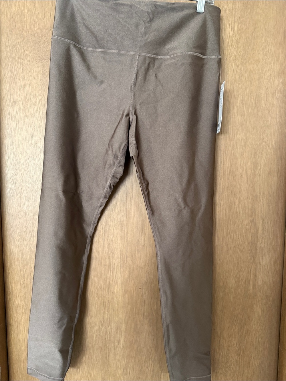 Athleta Elation sheen tight Brown High-Rise Leggings NWT Sz L